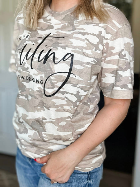 In The Waiting God Is Working Graphic Tee