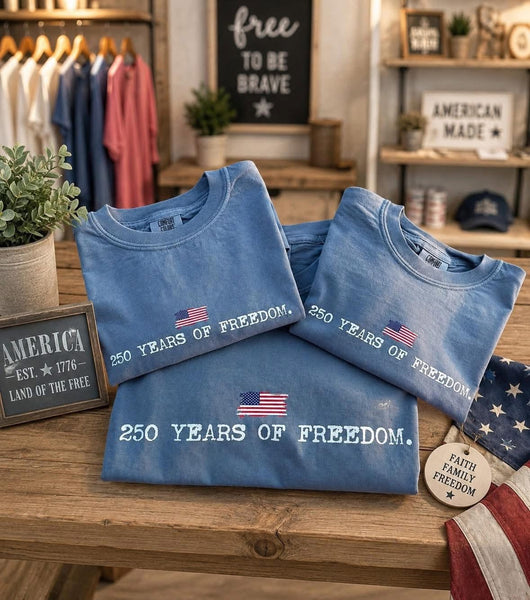 250 Years Of Freedom Graphic Tee - SIZE MEDIUM