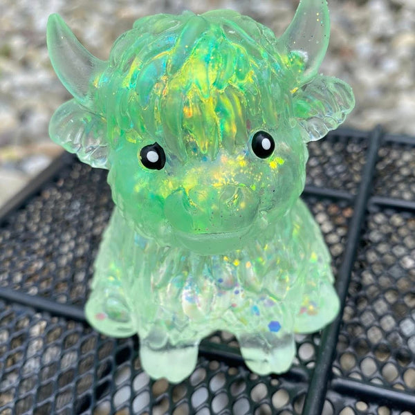 Highland Cow Squishy - Green