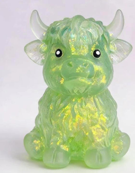 Highland Cow Squishy - Green