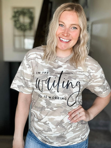 In The Waiting God Is Working Graphic Tee