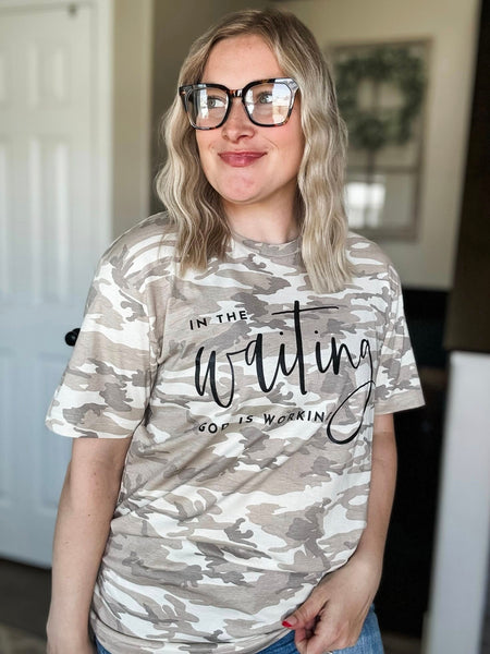 In The Waiting God Is Working Graphic Tee
