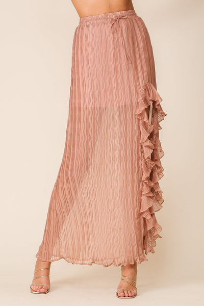 Sonora Pleated Ruffle Skirt
