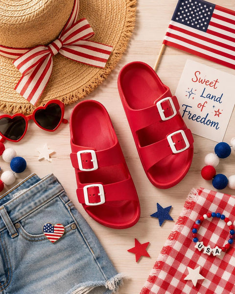 Gentry Comfy Slides - Red