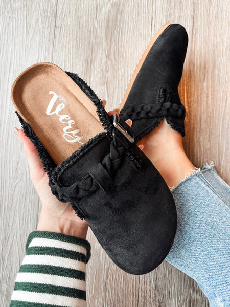 Braided Clog - Black
