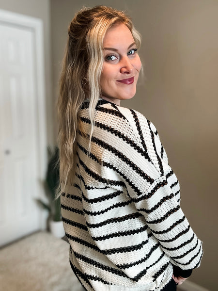Bryn Stripe Knit Pullover