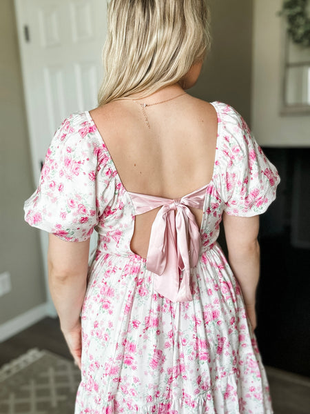 PREORDER Petal Promise Floral Ribbon Dress