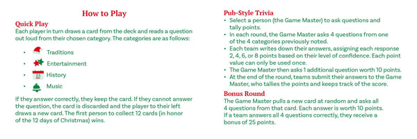 Why Does Santa Wear Red? Christmas Trivia Game