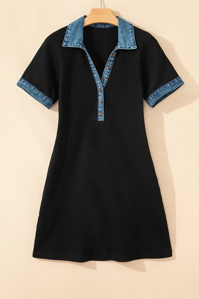 Raleigh Mixed Media Dress