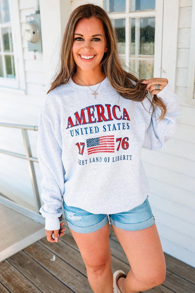 1776 Sweet Land Of Liberty Graphic Sweatshirt