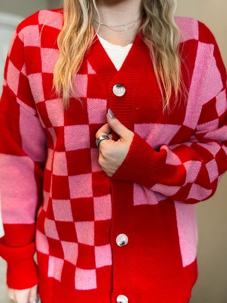 PREORDER Rumi Checker Cardigan