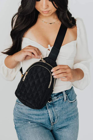 Geneva Quilted Sling Bag