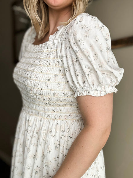 Blythe Dainty Floral Maxi Dress - SIZE MEDIUM