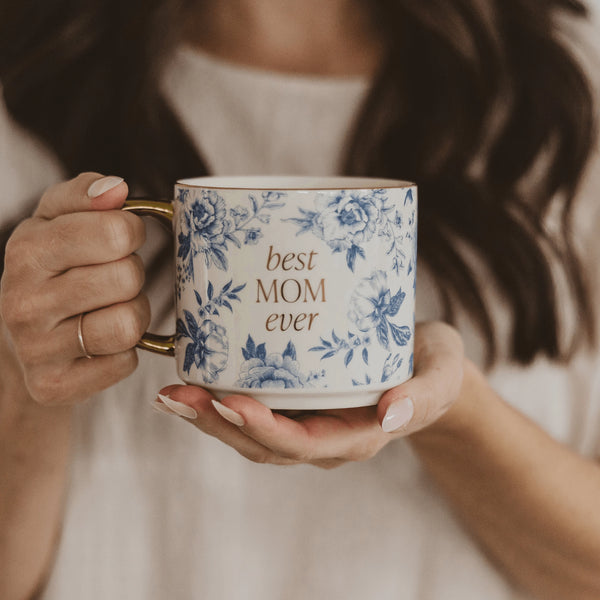 Best Mom Ever Floral Mug