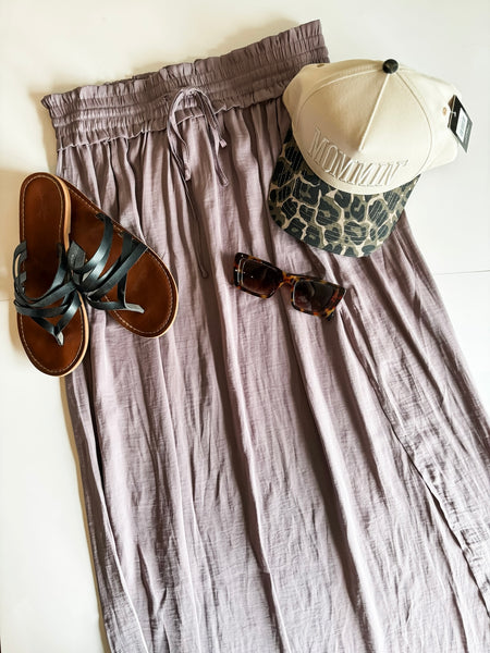 Erica Maxi Skirt - Dusty Purple