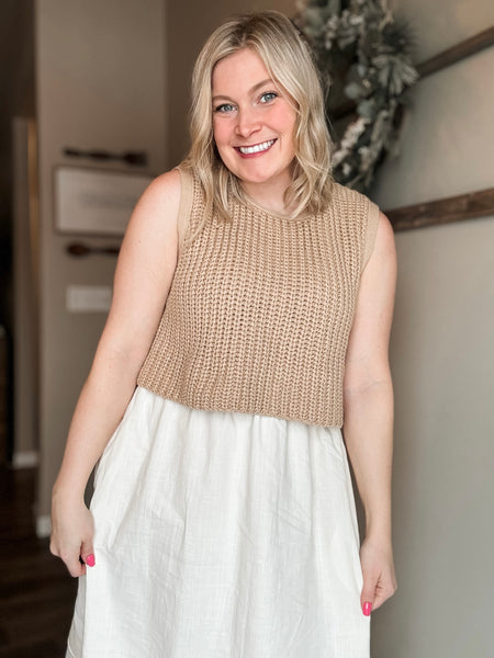 Myra Knit Top Layered Dress