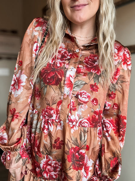 Vivya Floral Tiered Dress - SIZE MEDIUM