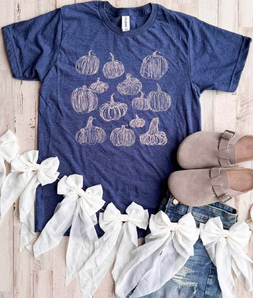 Hand Drawn Pumpkin Graphic Tee