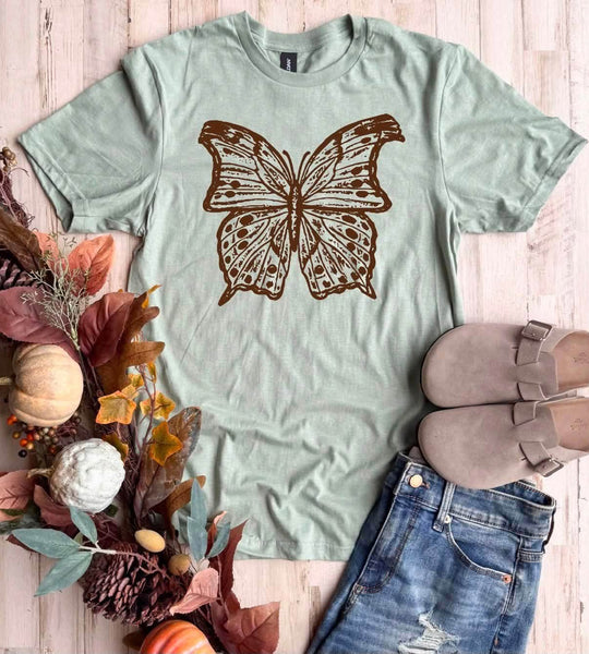 Boho Butterfly Graphic Tee