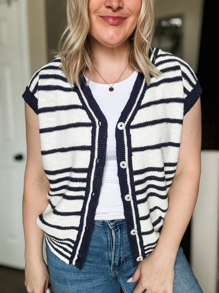 PREORDER Harlie Stripe Sweater Vest