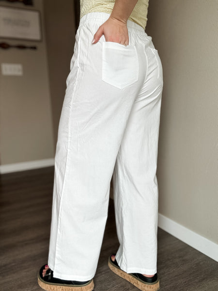 Tallulah Linen Pants - SIZE MEDIUM