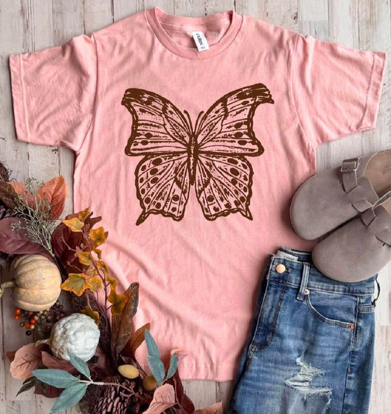 Boho Butterfly Graphic Tee