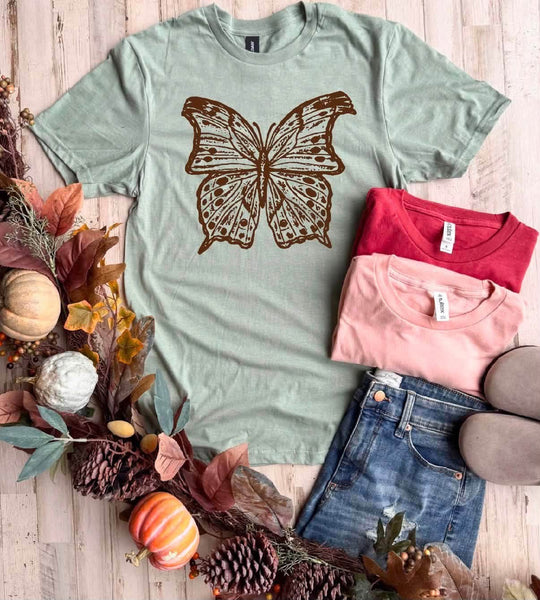 Boho Butterfly Graphic Tee
