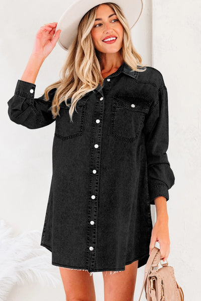 PREORDER Dakota Denim Shirt Dress
