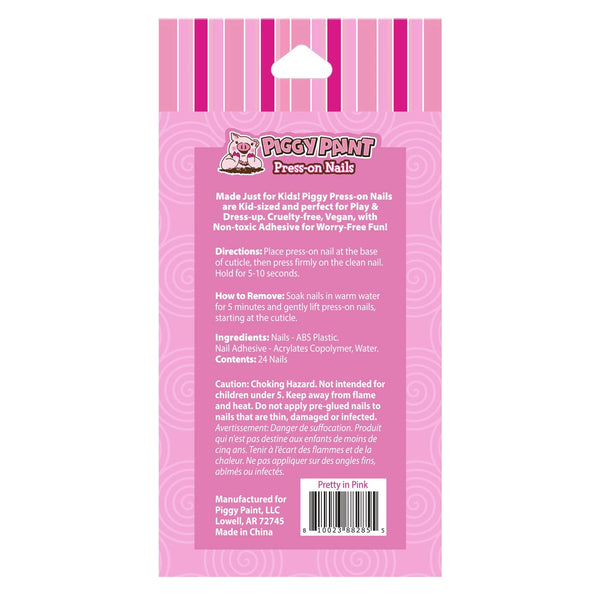 Piggy Paint Press-On Nails - Pretty In Pink
