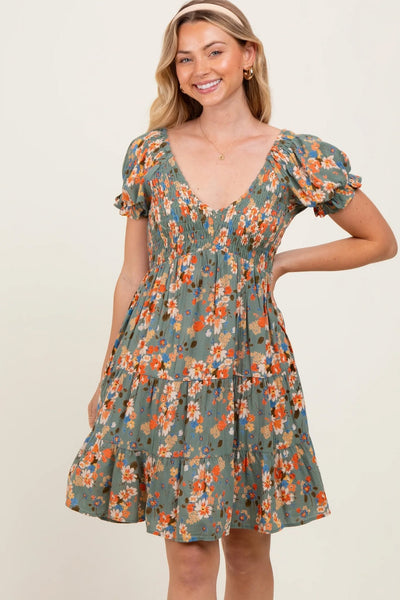Jessamy Smocked Floral Dress