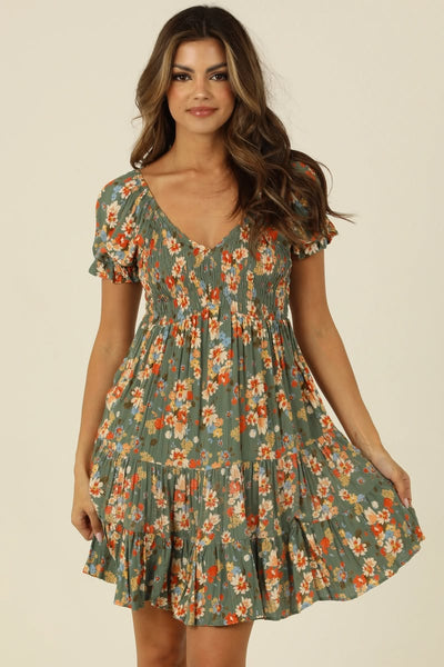 Jessamy Smocked Floral Dress