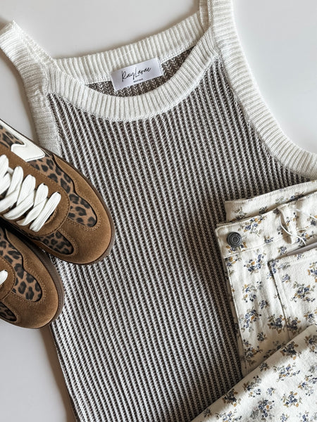 PREORDER Junia Ribbed Knit Sweater Tank