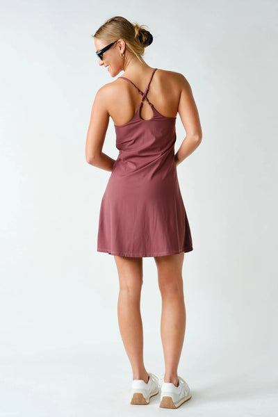 Evren Activewear Dress - Rosewood
