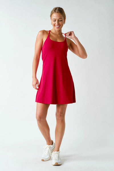 Evren Activewear Dress - Cherry
