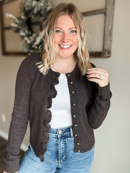 Riva Ruffle Cardigan