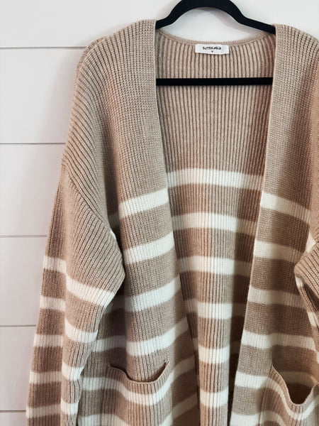 Marenna Stripe Maxi Cardigan