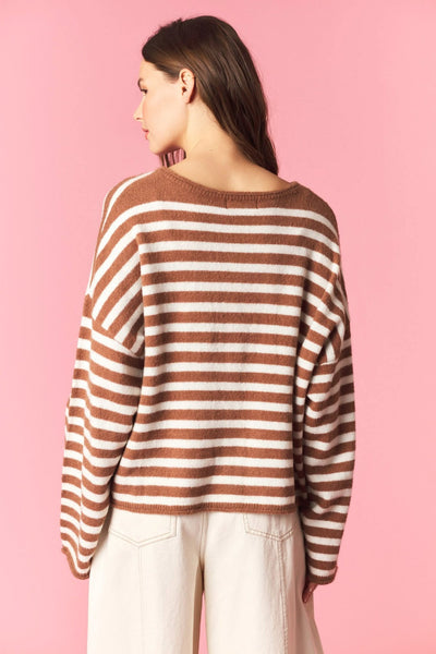 Wrenlie Stripe Knit Cardigan