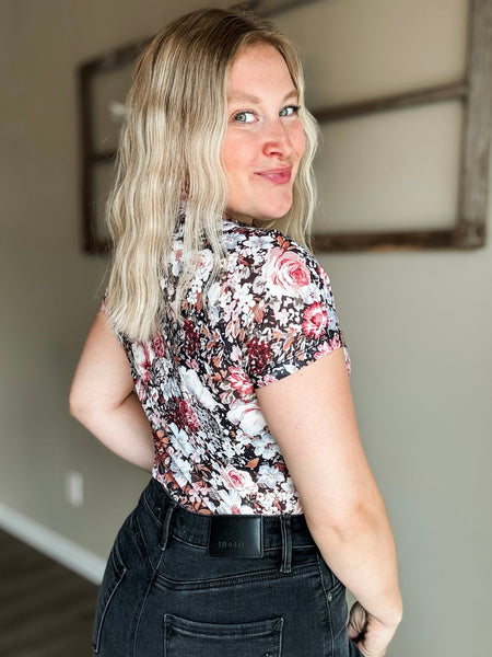 PREORDER Karis Floral Mesh Top