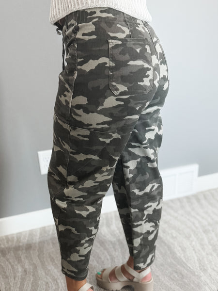 PREORDER Brantley Camo Drawstring Jean