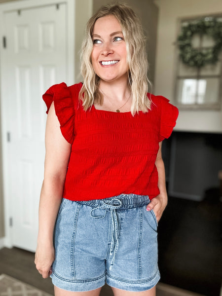 PREORDER Sinclair Smocked Waist Shorts