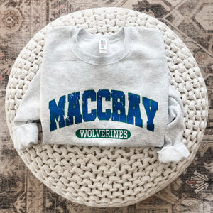 Maccray Wolverines Custom Spirit Wear - SIZE YM