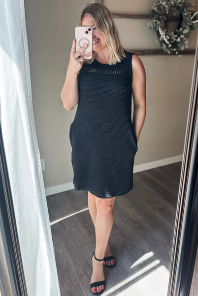 PREORDER Cecilia Textured Sleeveless Dress