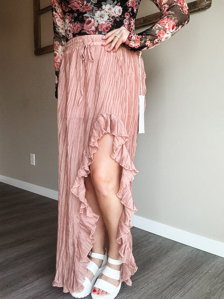 Sonora Pleated Ruffle Skirt