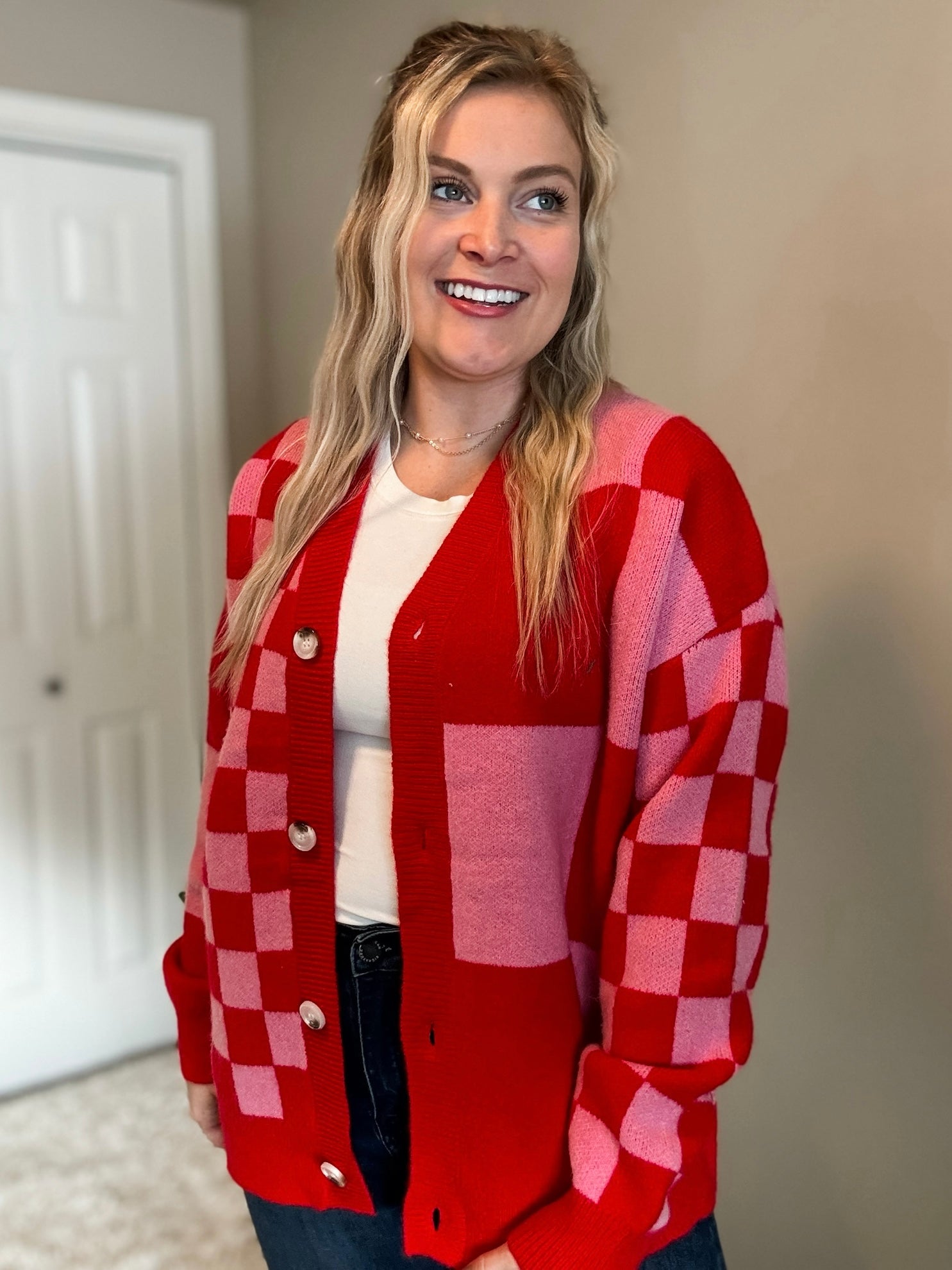 PREORDER Rumi Checker Cardigan