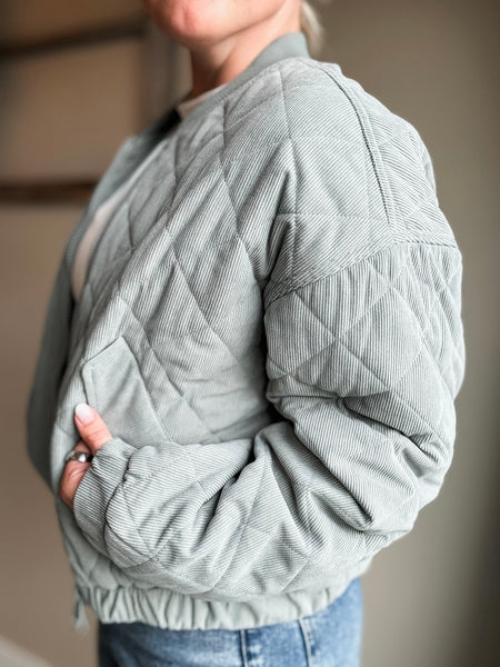 Vinny Corduroy Bomber Jacket