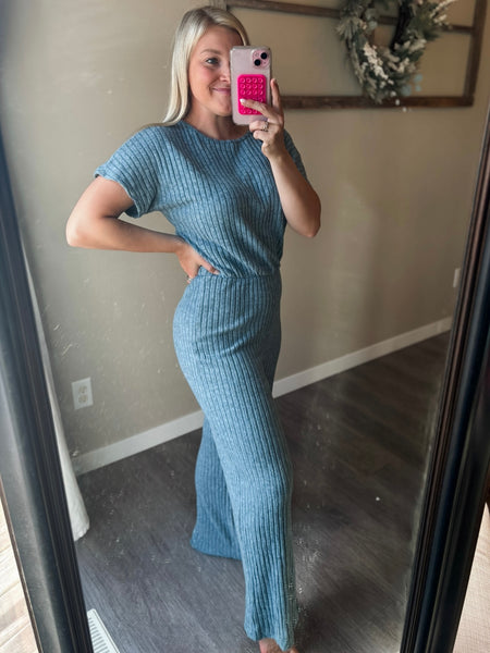 Tove Ribbed Jumpsuit - SIZE MEDIUM