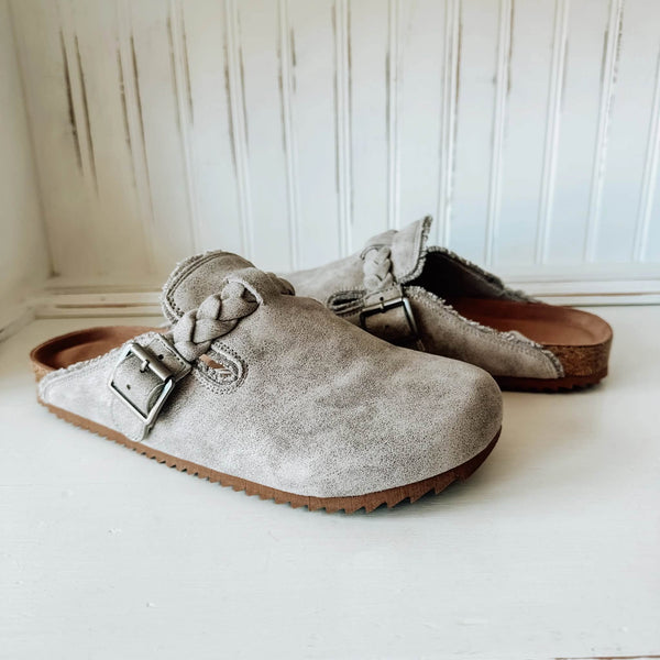 Braided Clog - Grey