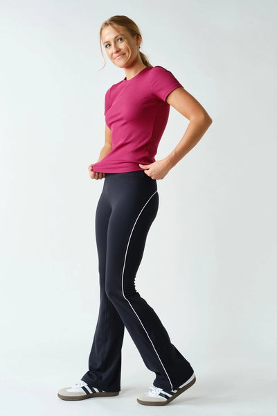 Ginna Micro-Ribbed Short Sleeve - Brambleberry
