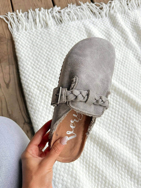 Braided Clog - Grey