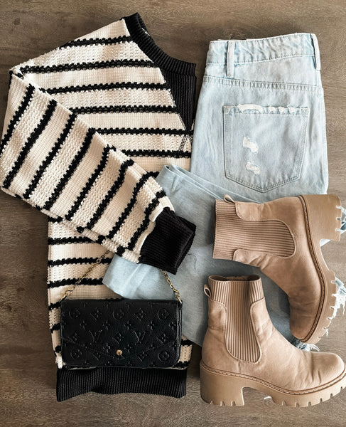 Bryn Stripe Knit Pullover